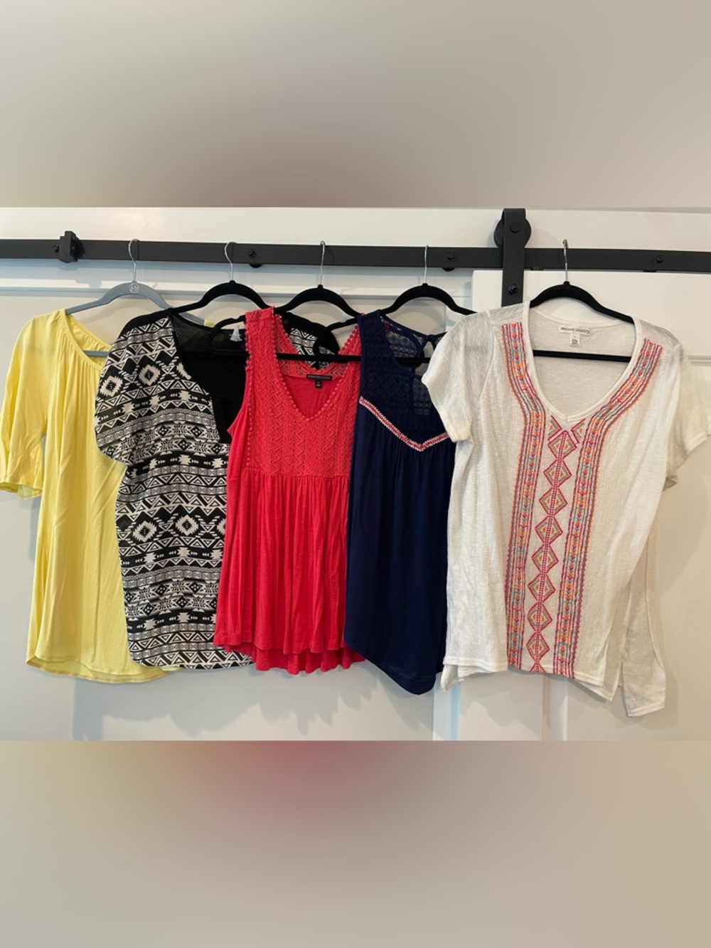 Boho Summer Women’s Style Bundle Lot of 5 Tops Size Medium